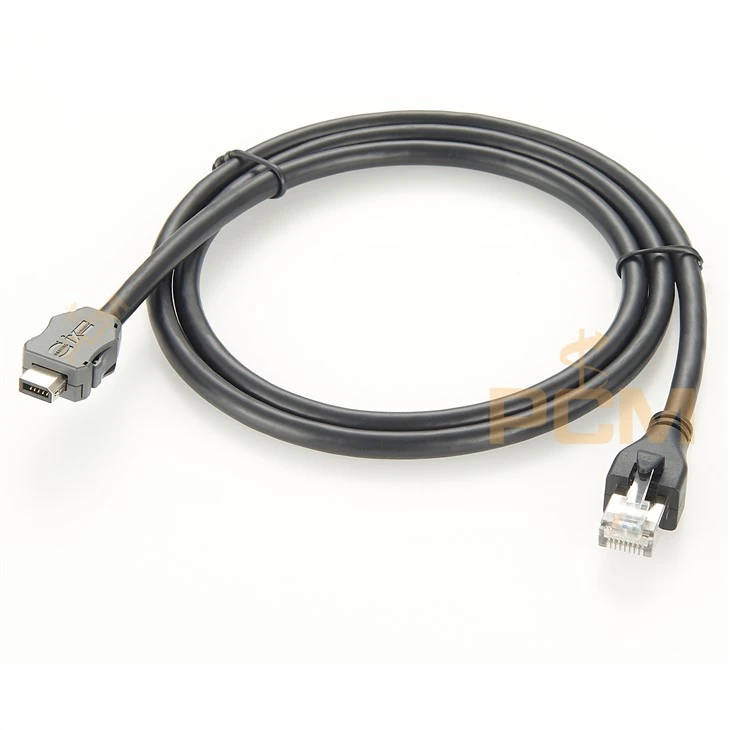 High Flex IX A Key To RJ45 Plug Industrial Ethernet Cable CAT6A TPE Jacket