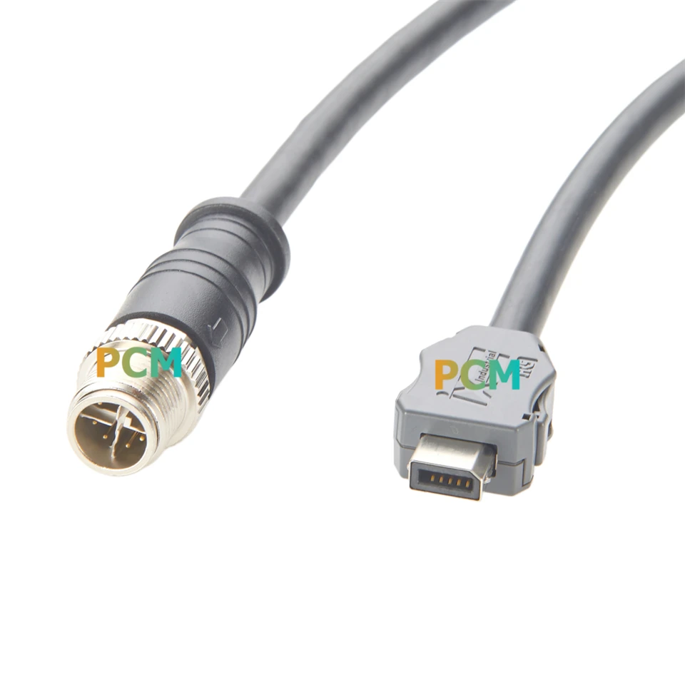 IX A Key To M12 X Code Male Industrial Ethernet Cable