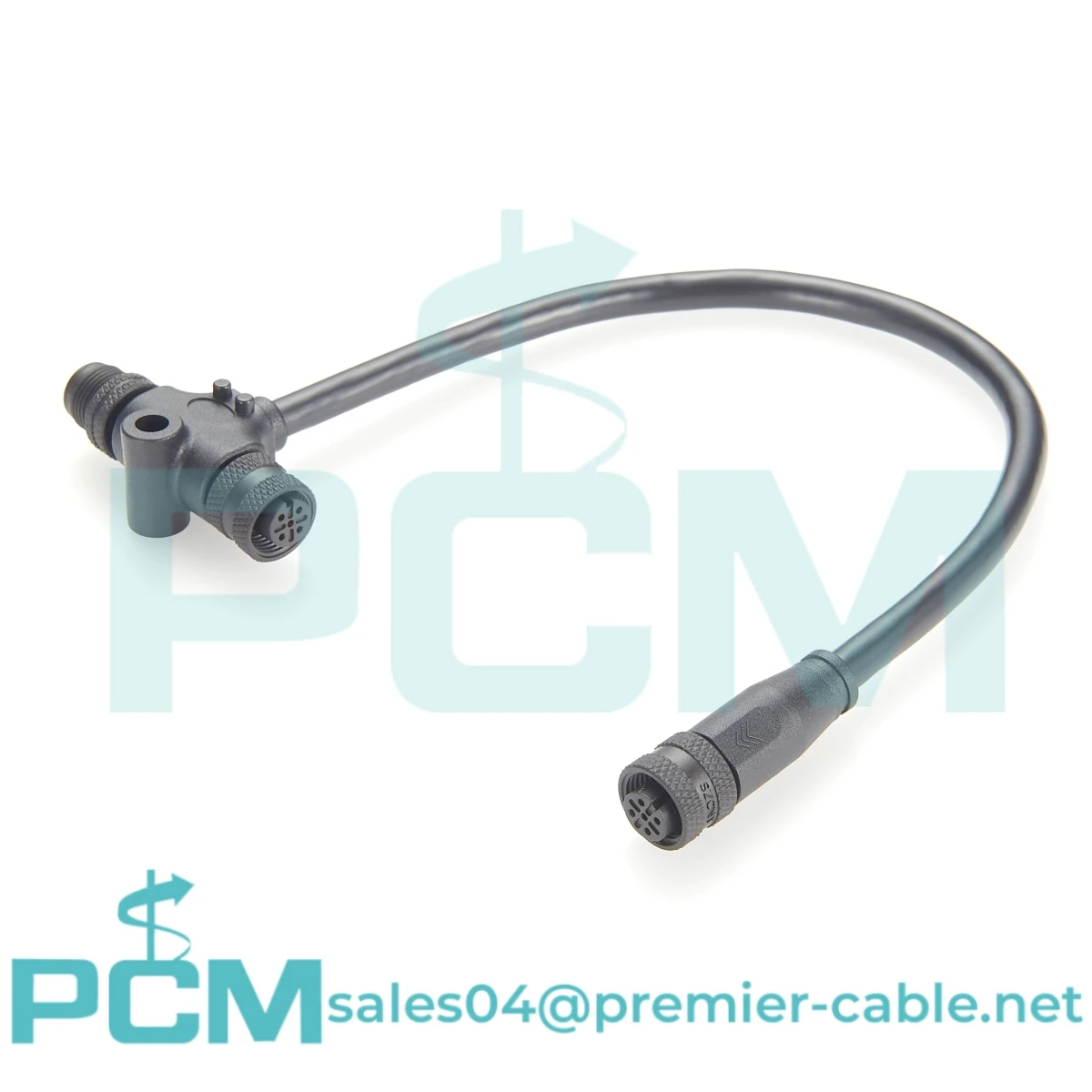 IP67 NMEA 2000 M12 T Typ Splitter Gwint Złącze magistrali CAN z kablem upuszczającym
