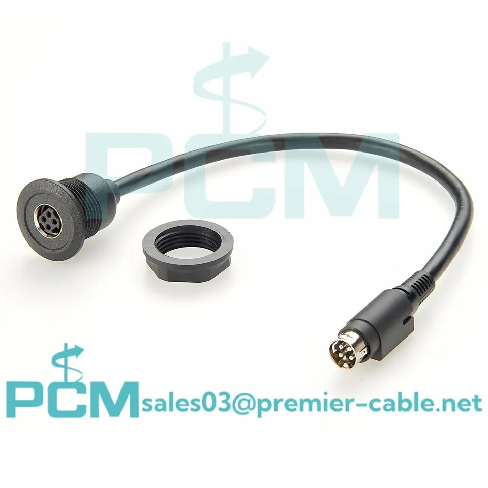 4-pozycyjne okrągłe złącze zasilania do montażu na panelu, gniazdo żeńskie