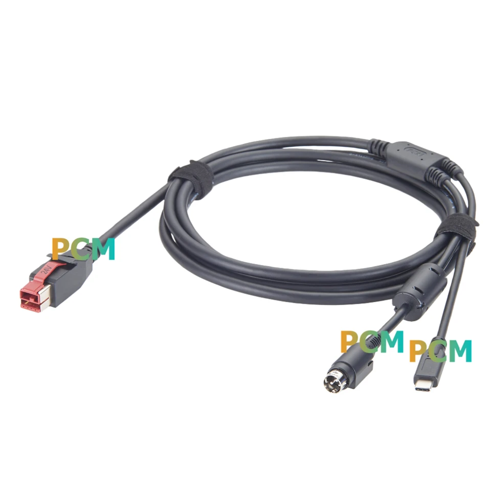 Powered USB To USB-C And Hosiden-M 24V Power Cable factory