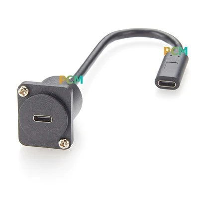 D Typ USB3.1 Type C Uunt Dual Pass Kobieta do żeńskiego kabla