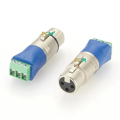 DMX XLR 3P do terminalu adapter blokowy