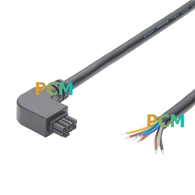 Molex Micro-Dopasowany 8-pinowy, kątowy zespół kabla sygnałowego zasilania