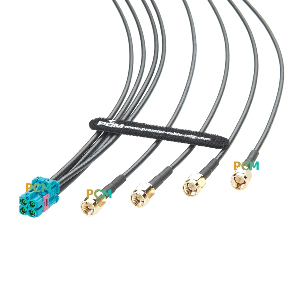 TE Mini Fakra To SMA RF Coaxial Cable factory