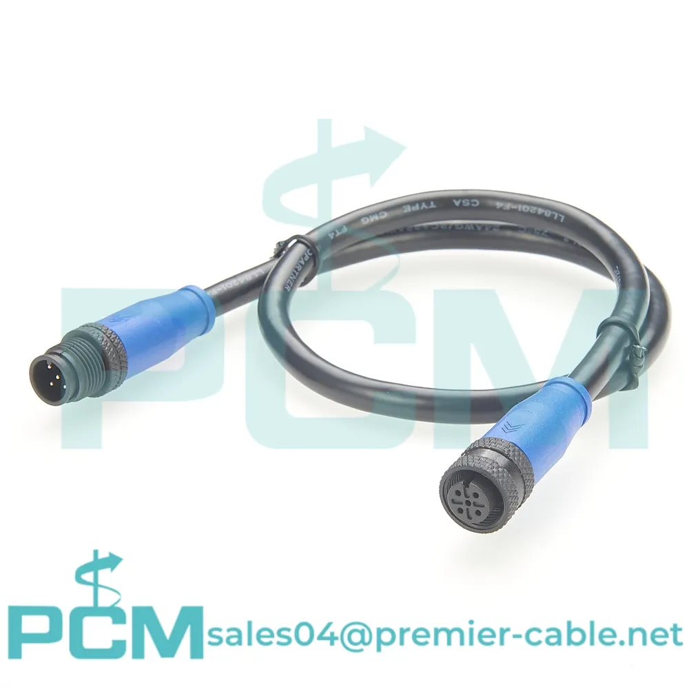 Wodoodporny 5-pinowy kabel czujnika NMEA 2000 M12 A z gwintem szkieletowym lub upuszczającym